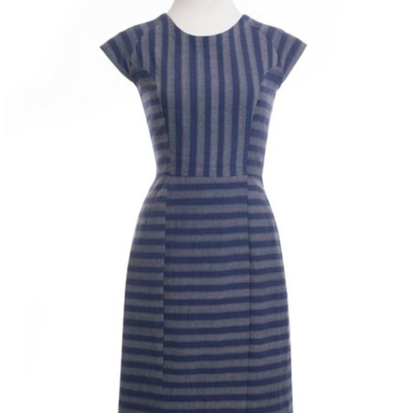 Mata Traders Fair Trade Stripe Sheath Dress Size M Left - Picture 8 of 8